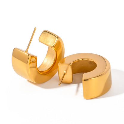 Steel Gold-plated Fashion Gold Stainless Shaped Rings