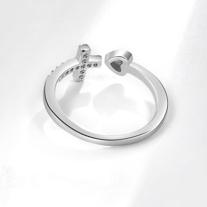 Heart-shaped Open Versatile Daily Stylish And Rings