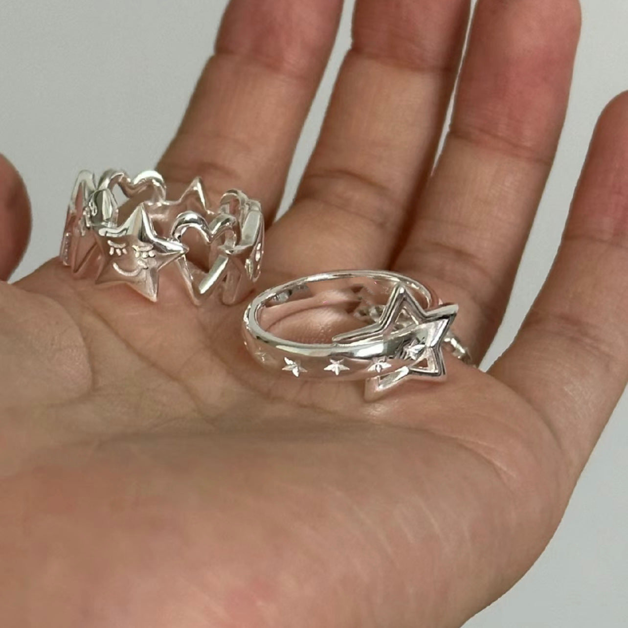 High-grade Cold Style Retro Sweet Star Rings