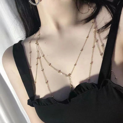 Women's Minority Light Luxury Hot Chest Body Chains Necklaces