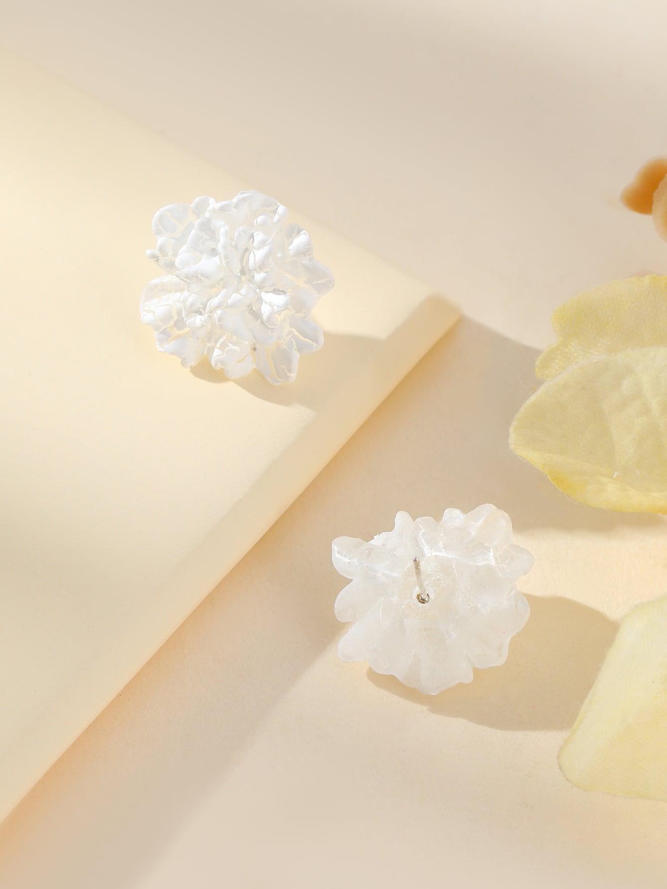 Flower Sier Needle Elegant Simple Trendy Cute Earrings