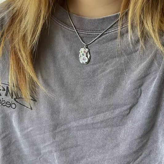 Pentagram Love Style Retro Cute Niche Necklaces