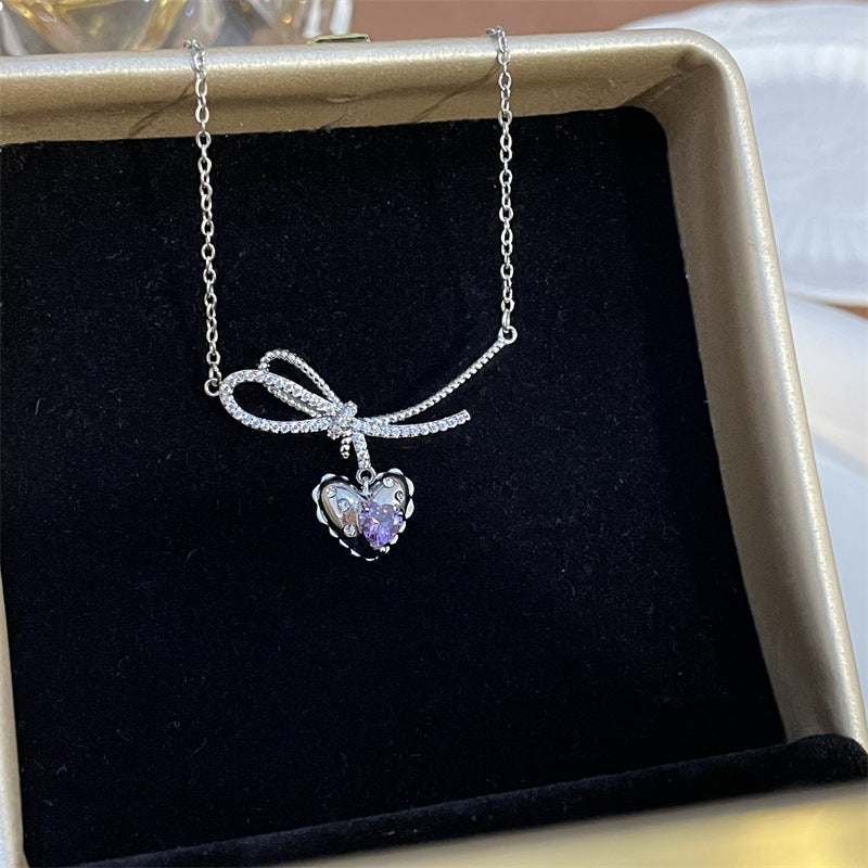 Women's & Men's & Sweet Cool Flower Stars Heart For Niche Design Clavicle Necklaces