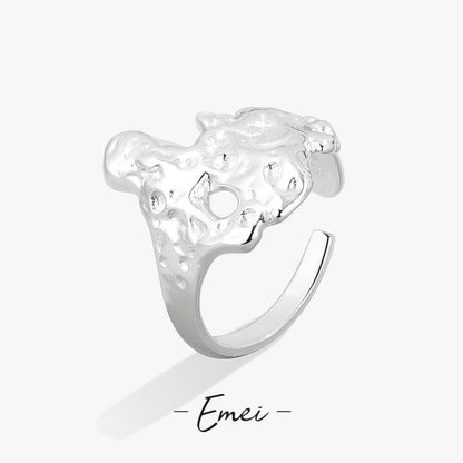 Women's & Men's Irregular Liquid Cold Wind High-grade Dark Rings