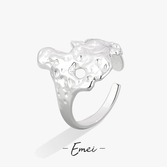 Women's & Men's Irregular Liquid Cold Wind High-grade Dark Rings