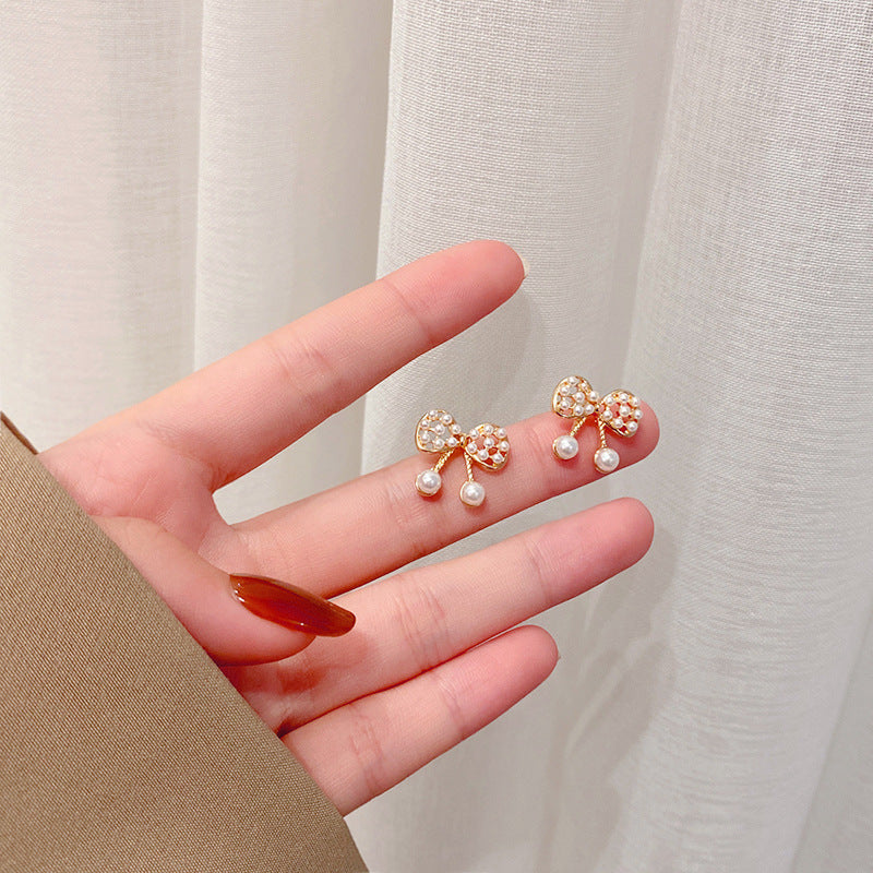 Women's Ear Geometric Bow Eardrops Graceful Full Earrings