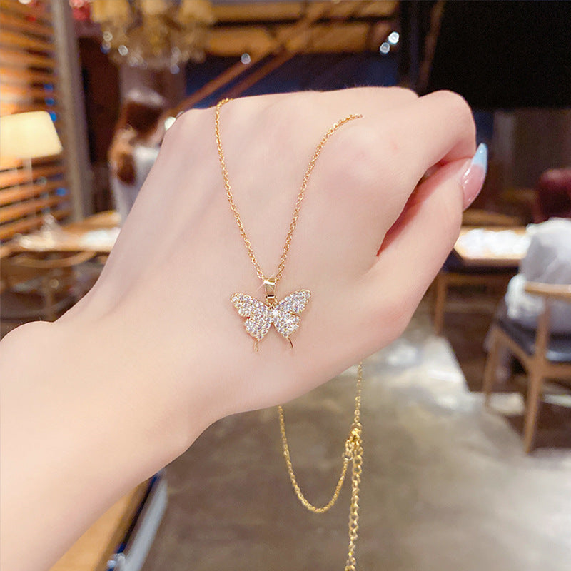 Light Luxury Minority Zircon Pendant Style Temperament Necklaces