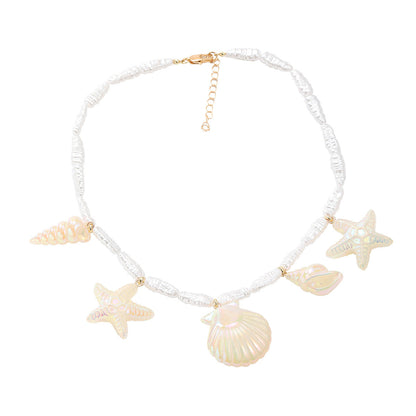 Vacation Style Female Fashion Starfish Shell Necklaces