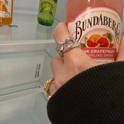 Women's French Entry Lux Niche Design Open Rings