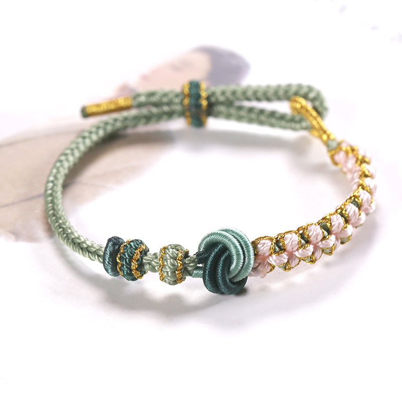 Braided Rope Beads Threading Wear Pendant Bracelets