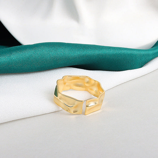 Ornament Korean Irregular Gold Jewelry Fashion Rings