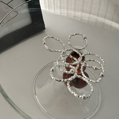 Sterling Sier Small Pieces Of Pearl Rings