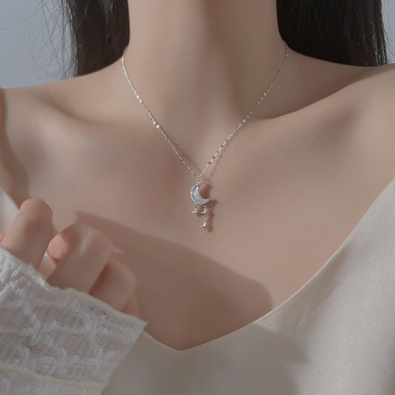 Women's Sterling Sier Affordable Luxury Style Clavicle Necklaces