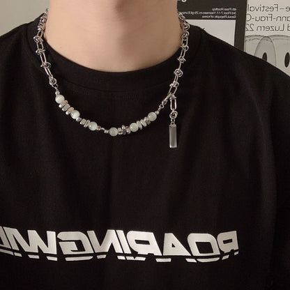 Men's High-grade Hip Hop Style Titanium Steel Chain Fashion Necklaces