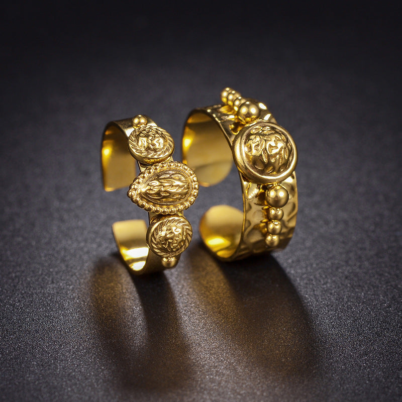 Retro Simple Elegant High Sense Light Rings