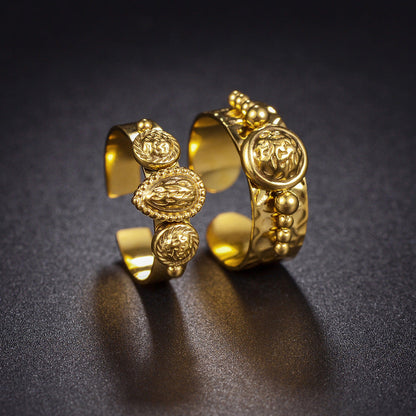 Retro Simple Elegant High Sense Light Rings