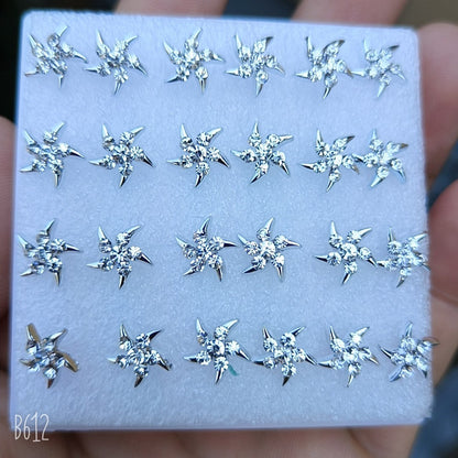 Women's Summer Ear Plastic Auricular Needle Mini Earrings