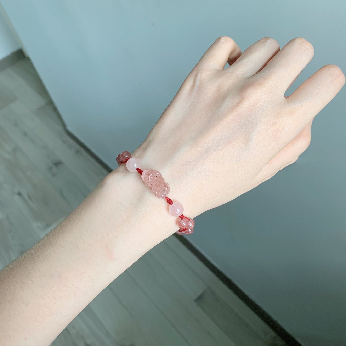 Crystal Pi Female Life Red Rope Lucky Beads Bracelets