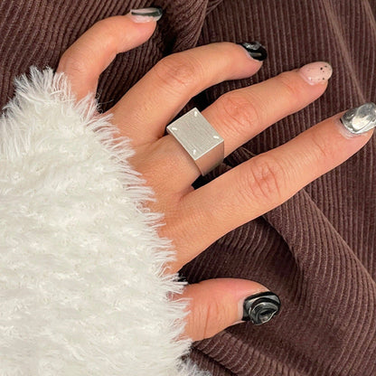 Women's Geometric Three-dimensional Hip Hop Open Disco Jumping Conspicuous Rings