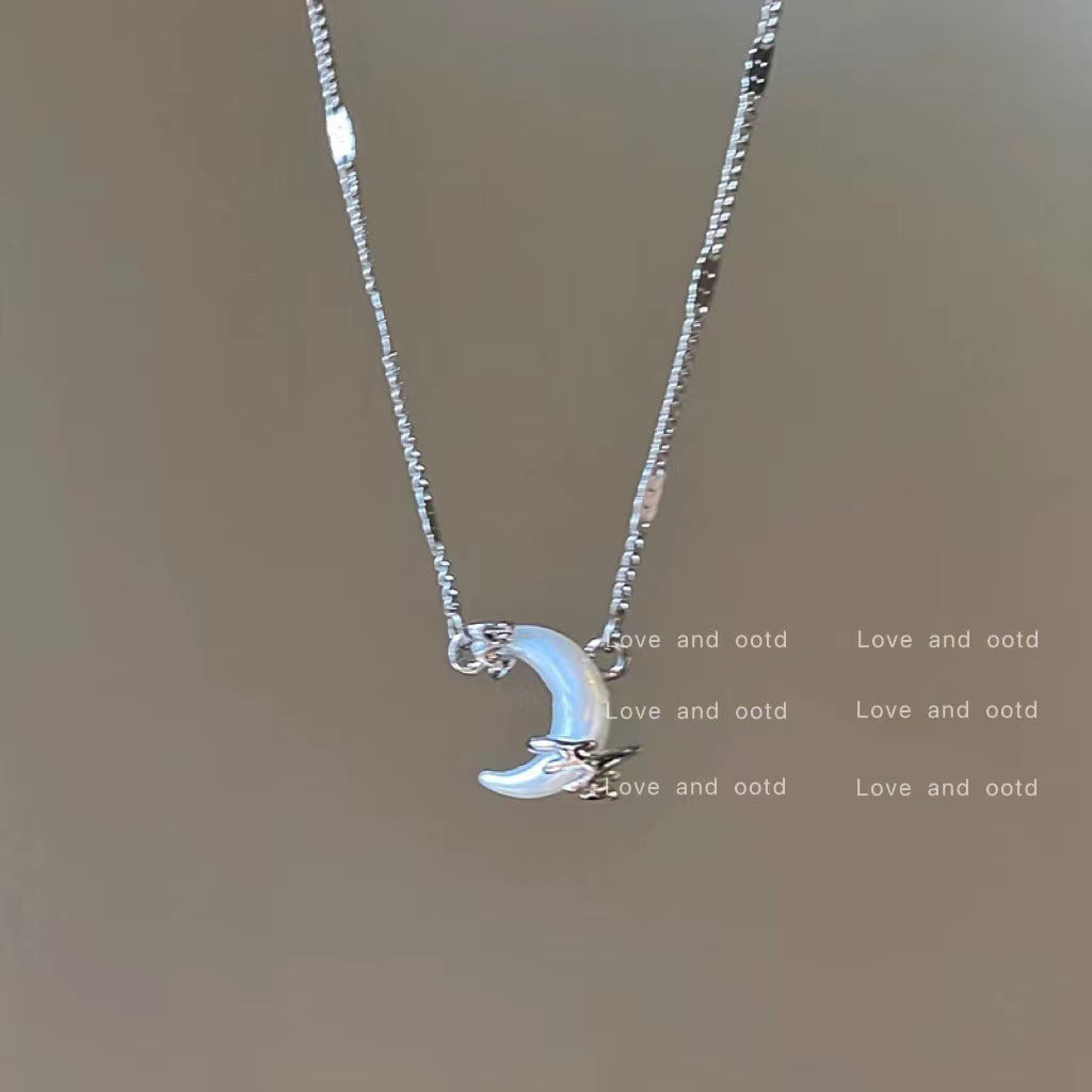Wind Moon Star Pendant Clavicle Chain Necklaces