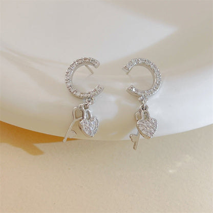 Trendy Niche Design Simple Cold Style High-grade Earrings