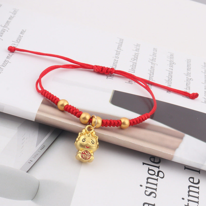 Dragon Red Rope Live Broadcast Hand-woven Bracelets