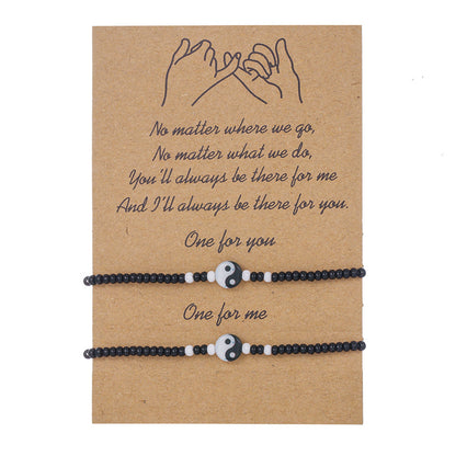 Women's Yin Yang Tai Element Creative Chinese Style Bracelets