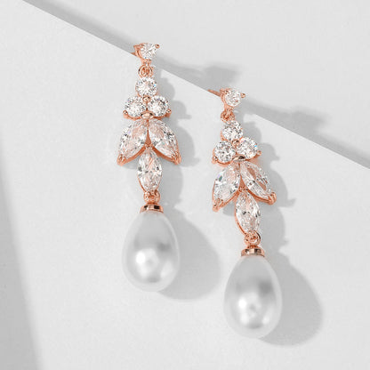 Style Long Pearl Eardrops Female Personality Earrings
