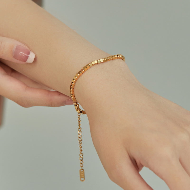 Gold Plated Small Pieces Of Sier Bracelets