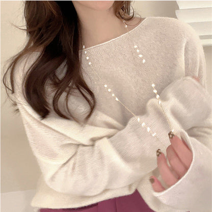 Women's Pearl Sweater Chain Light Luxury Minority Necklaces