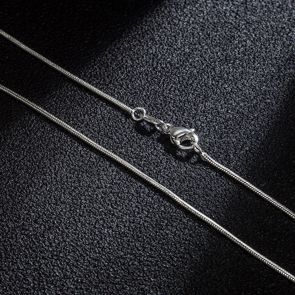 Version Ornament Round Snake Chain Female Necklaces