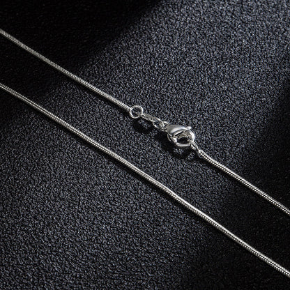 Version Ornament Round Snake Chain Female Necklaces