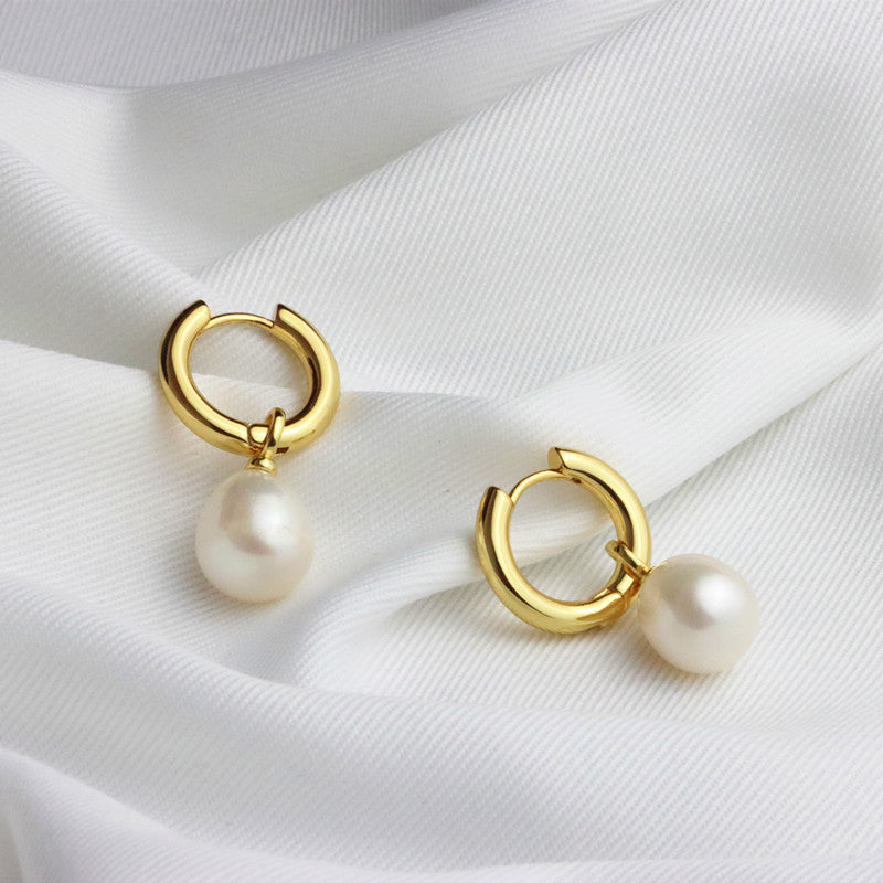 Women's Style Temperament Pearl Ear Clip High-grade Light Luxury Earrings