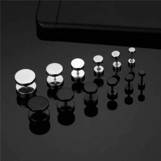 Barbell Male Dumbbell Hip Hop Female Hipster Classic Ear Earrings
