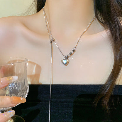 Women's Love Beaded For Sweet Cool Long Tassel Sweater Necklaces