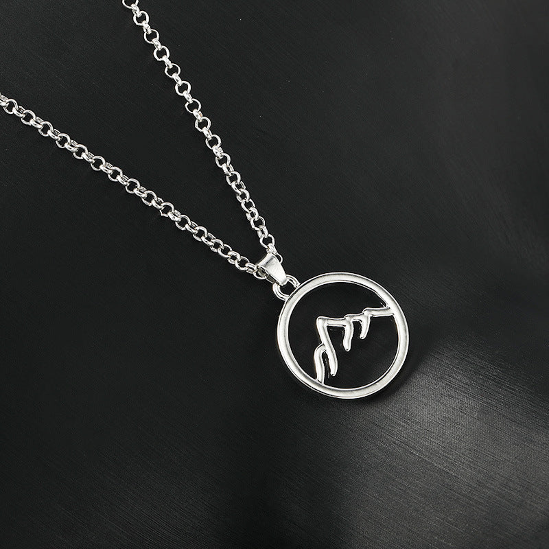 Fashion Sunrise Pendant Simple Sunset Alloy Necklaces