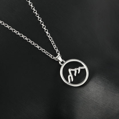 Fashion Sunrise Pendant Simple Sunset Alloy Necklaces