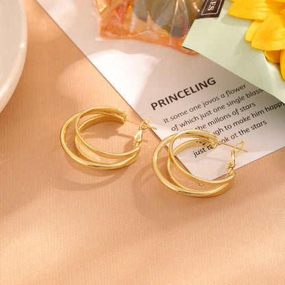 Women's Elegant Pearl High Sense Love Heart Earrings