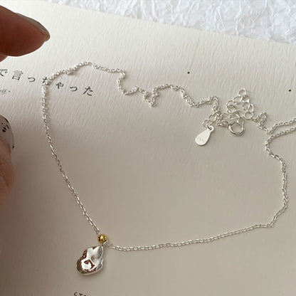 Sterling Sier Simple Niche Color Matching Beanie Female Clavicle Necklaces