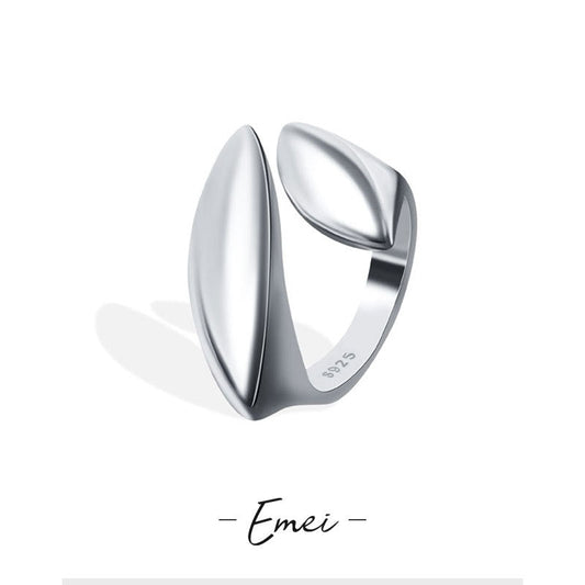 Minimalist Irregular Female Cold Style Design Geometric High Rings