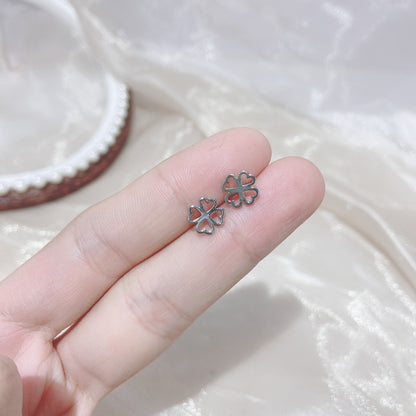 Sier Female Simple And Compact Delicate Earrings