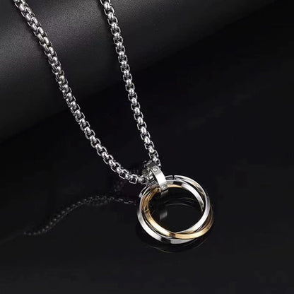 Men's Titanium Steel No Fading Trinity Female Necklaces