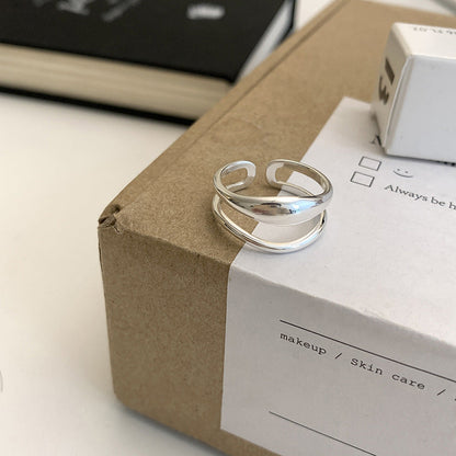 Women's Broken Sier Cold Style Fashion Simple Temperamental Rings