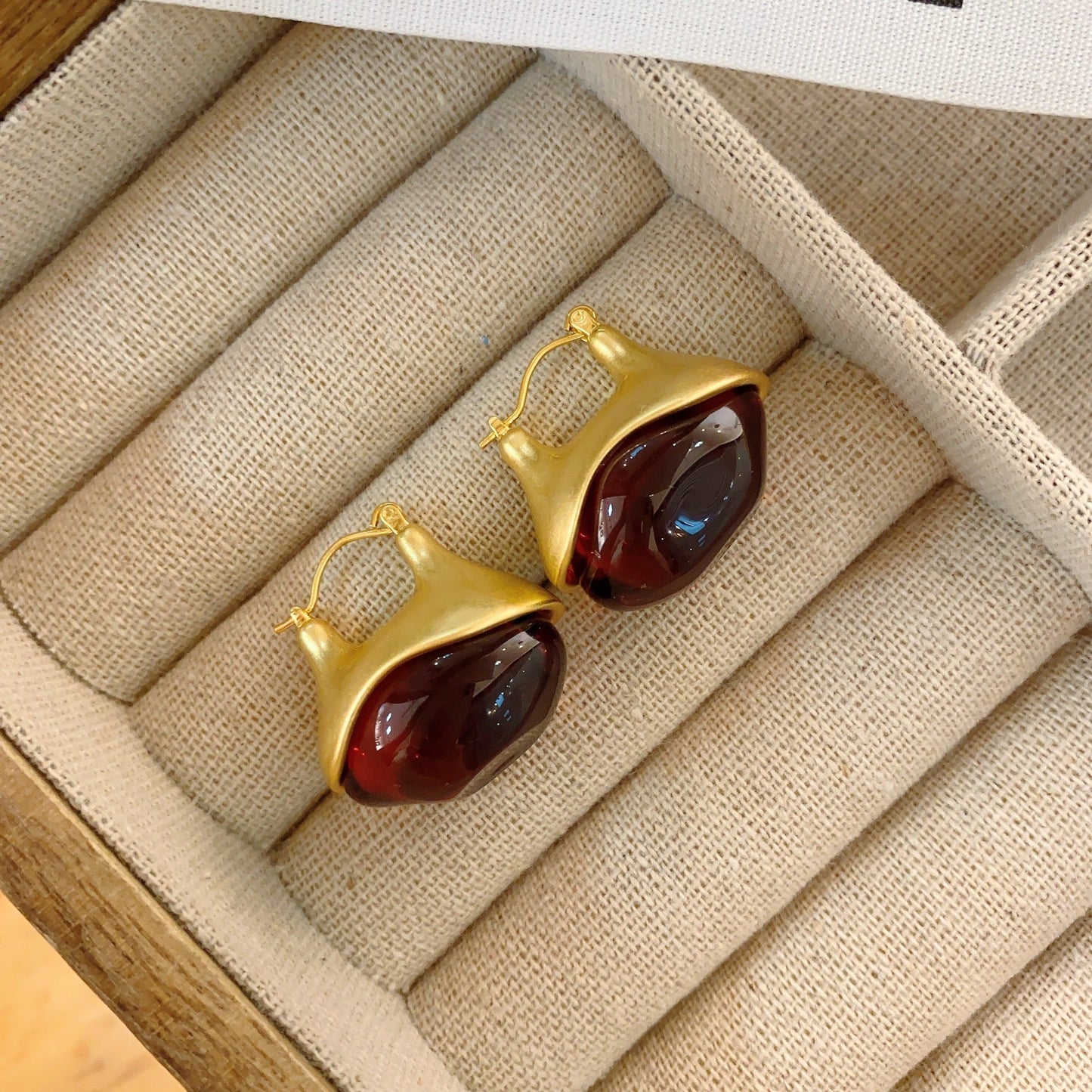 Women's Transparent Glaze Ear Clip Niche High-grade Rings