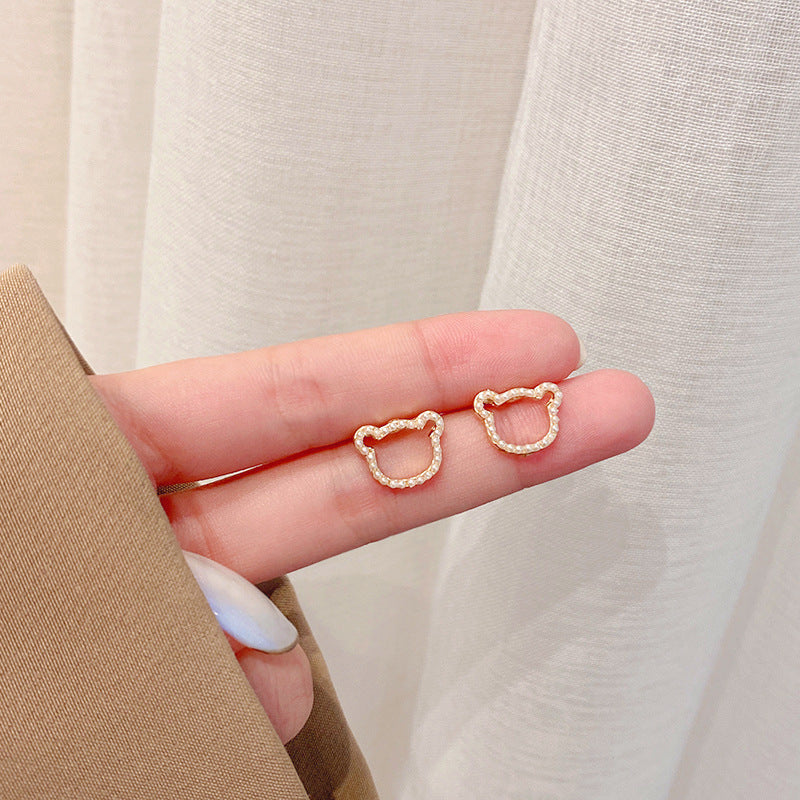 Women's Ear Geometric Bow Eardrops Graceful Full Earrings