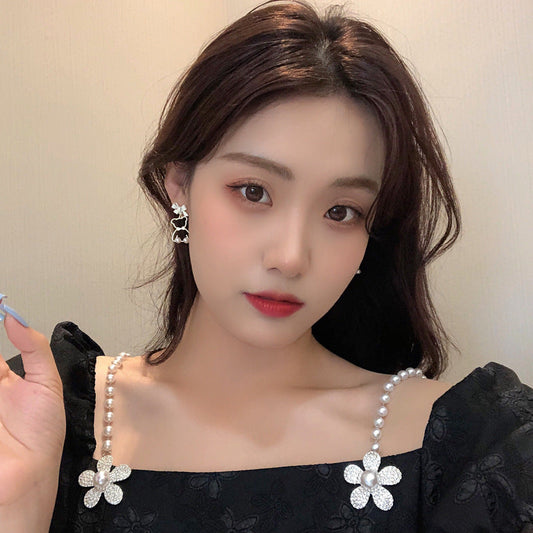 Cute Cartoon Cutout Bear Ear Sweet Earrings