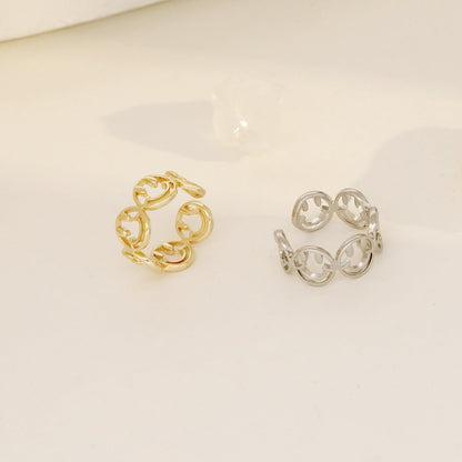 Design Sense French Retro Aloofness Style Fashion Rings