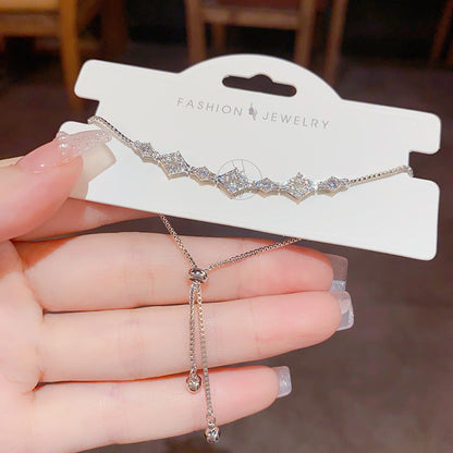 Korean Style Light Luxury Temperament Refined Zircon Diamond Female Bracelets