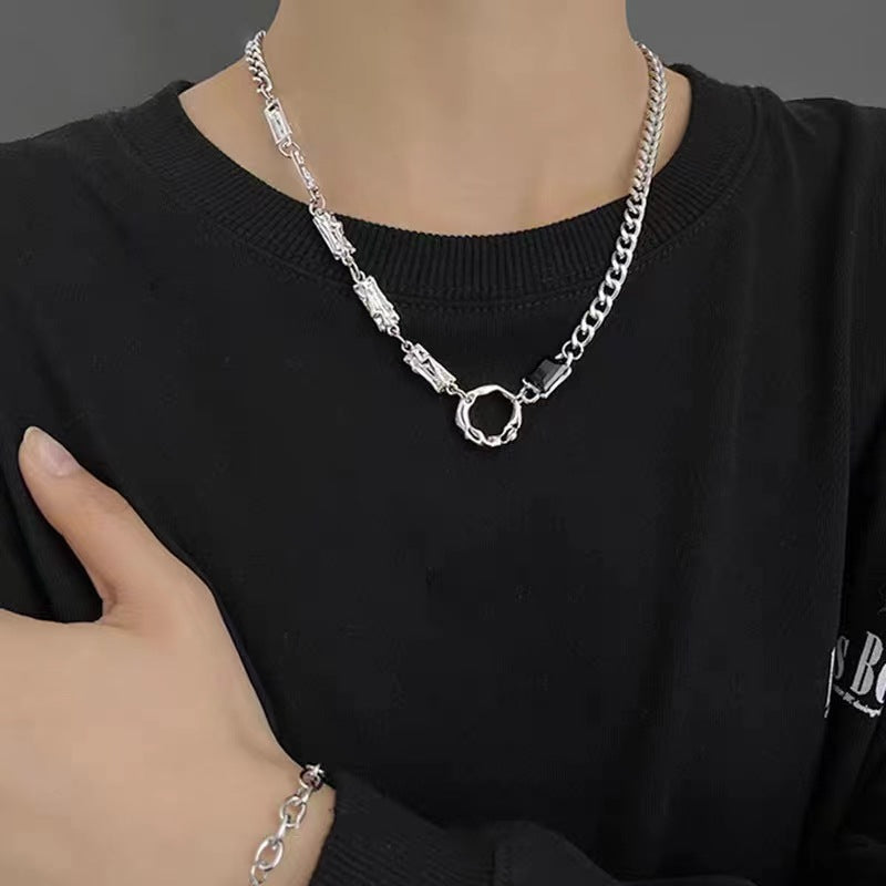 Men's Hop Pu Sweater Chain High Street Niche Necklaces