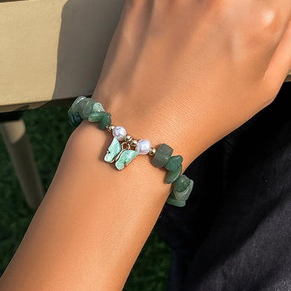 Gravel Beaded Clavicle Chain Pastoral Style Necklaces